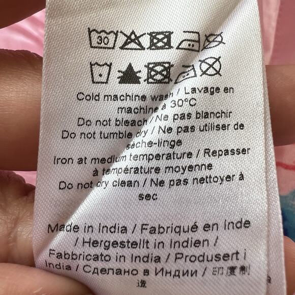 Ganni Lilac Floral Smock Top Square Neck Puff Sleeve Spring Size 44 New V13 - Picture 12 of 13